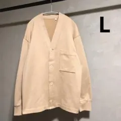 美品 ユニクロ U スウェットカーディガン ベージュ L 秋