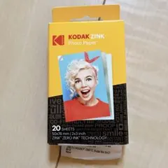 コダック 2x3 インチジンク フォトペーパー 20枚