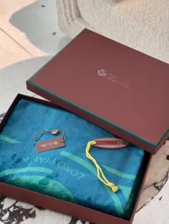 Loro Piana バスタオル オレンジ ホワイト - メルカリ
