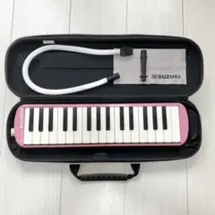 SUZUKI MELODION 鍵盤ハーモニカ 本体 ケース ホース 立奏唄口のサムネイル