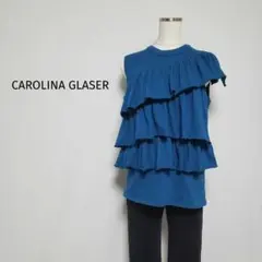カロリナグレイサー　ティアードタンクトップ　ブルー系のサムネイル