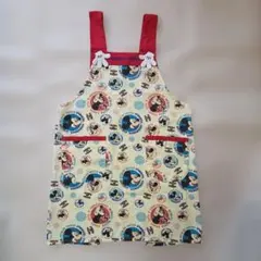 ディズニー　ミッキー ミニー エプロン M-Lサイズ