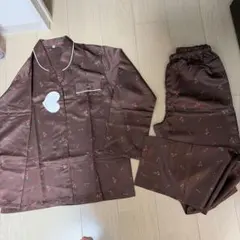 チェリー柄サテンパジャマセット