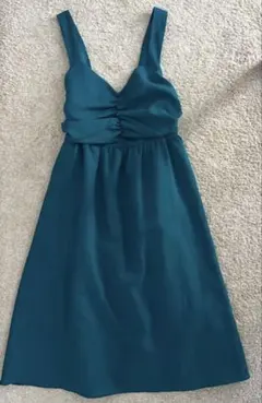 リミットレスラグジュアリー グリーン リボンワンピース 二次会　結婚式　披露宴