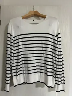 しまむら　ニットトップス　レディース　ボーダー柄　LLサイズ