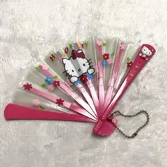 ハローキティ 扇子 2000年 平成 レトロ