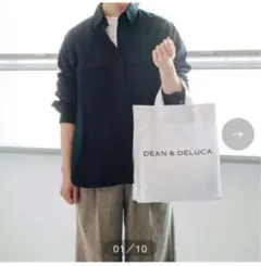 DEAN & DELUCA ホワイトトートバッグ