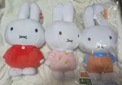 ミッフィー 特大サイズぬいぐるみ アイス柄ワンピース＆スタンダードの計3体セット