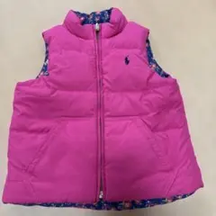 Polo Ralph Lauren ピンクダウンベスト　リバーシブル 3T