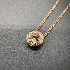 COACH ネックレス　オープン サークル チェーン ペンダント　石付き