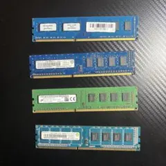 DDR3 デスクトップ用メモリ 4GB×4枚 合計16GB 動作未確認 ジャンク