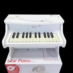 【クラシックワールド】星のピアノ アップライト ミニピアノ ホワイトのサムネイル