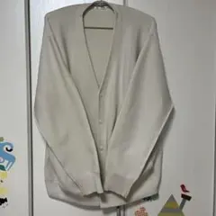 GU ウォッシャブル　Vネック　カーディガン　XL