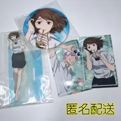 呪術廻戦 セガラッキーくじ 家入硝子 E賞 缶バッジ D賞 アクスタ ステッカー