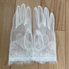 ショートグローブ レース ブライダルミュー 手袋 結婚式 ウエディング