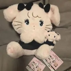 2点セットmikko BLACK RIBBON BIGぬいぐるみ　キャミー