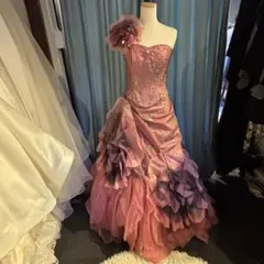 カラードレスモーブピンクウェディング