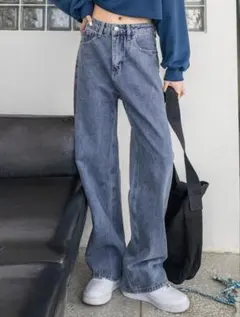 完売品 SHEIN シーイン DAZY ワイドデニム ストレートジーンズ