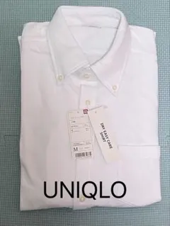 メンズ　新品 UNIQLO ドライイージーケアシャツ 半袖 白 Mのサムネイル