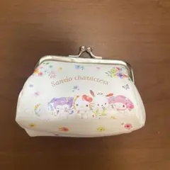 Sanrioキャラクター ポーチ がま口　約12cm x 10cm