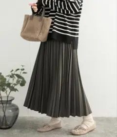 URBAN RESEARCH DOORS プリーツロングスカート