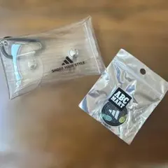 adidas ABC MART カラビナ付きクリアポーチとキーホルダーセットのサムネイル