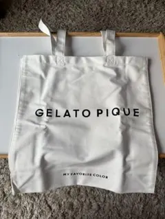 GELATO PIQUE ホワイトトートバッグ　新品　未使用　袋付き