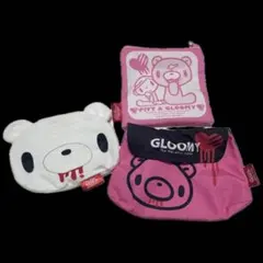 いたずらぐま グルーミー フェイスポーチセット ガチャガチャ 平成 ギャル