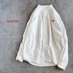DANTON ダントン ⿻ バンドカラー シャツ コットン 日本製 36