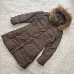 クリアインプレッション【M相当】ダウンコート フード ファー付き