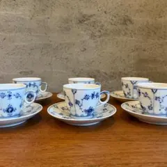 Royal Copenhagen ブルーフルーテッド ポット＆カップ2客セット - メルカリ