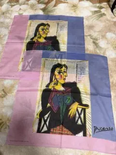 ピカソ・ハンカチ・2枚セット・新品・約51cm