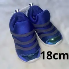 新品タグ付きキッズ スニーカー18cm ブルー