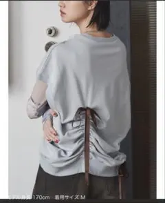 Jouetie tシャツ シャーリングリボンルーズプルオーバー レディースのサムネイル