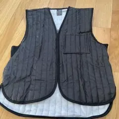 黒 キルティングダウンベスト