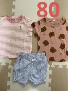 Tシャツ2枚とショートパンツ1枚セット