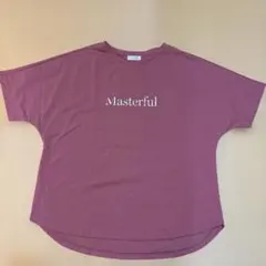 JEUNE MAMAN ロゴプリント Tシャツ パープル