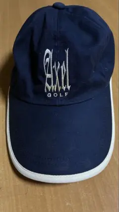 【訳あり】つるや　AXEL GOLF キャップ 紺（ベルト劣化あり）のサムネイル