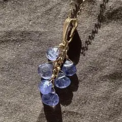 タンザナイト 天然石 ペンダントトップ チャーム