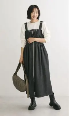 SUGAR SPOON デニムシャーリングジャンスカ