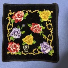 ANNA SUI 花柄　シニョール織タオルハンカチ