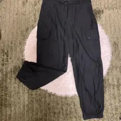 【ライトオン】ラグマシーン）ブラックパンツ　カーゴパンツ　ジョガーパンツ