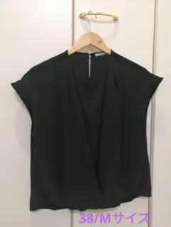OPAQUE .CLIP ノースリーブブラウス 38/Mサイズ 黒　ブラック