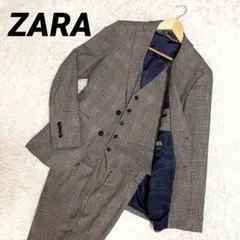 ✨美品✨ZARA スリーピーススーツ カジュアル グレンチェック
