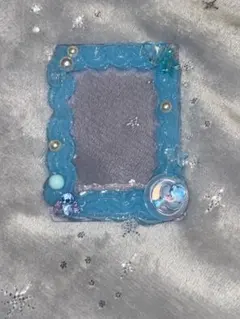 カードケース　ホイップデコ　水色