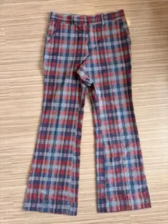70s Levi's Panatela チェック フレアパンツのサムネイル