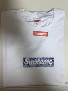 【新品•送込】Supreme Bandana Box Logo Tee 白 M