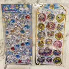 ぷくぷくあわわちゃん プチドロップステッカー 2枚セット