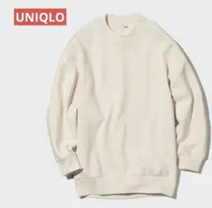 UNIQLO ユニクロ　ドライスウェットクルーシャツ（長袖）　オフホワイト