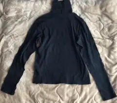 GU ジーユー タートルネック トップス リブ M 黒